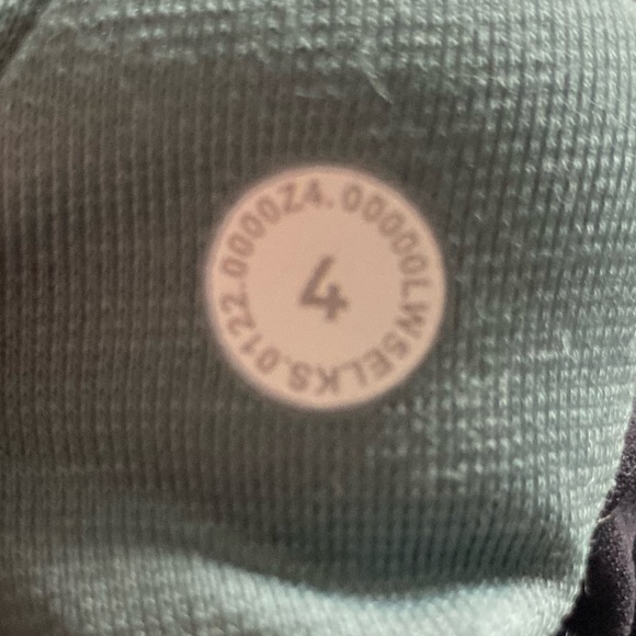 NWT Lululemon Align High Rise Pant 25" Size 4 Diamond Dye Silver Blue DON7 - Picture 11 of 11